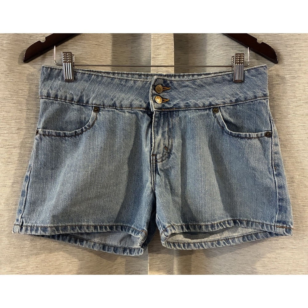 Vintage Y2K Denim Shorts Women 7/8 Micro Mini‎ 90s Glo Jean Festival Classis